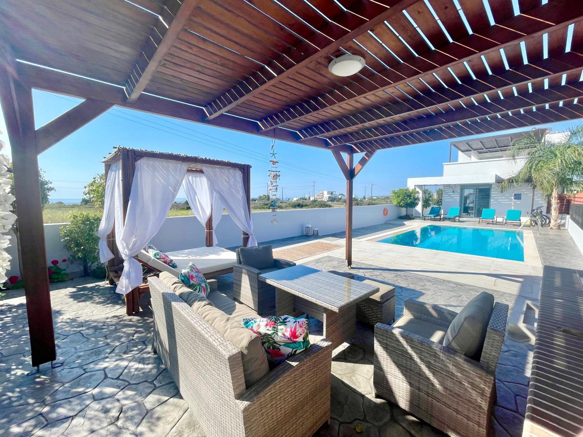 Kallipateira Villa Lakhania Bagian luar foto